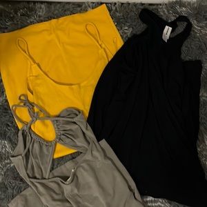 3 dresses size s and M